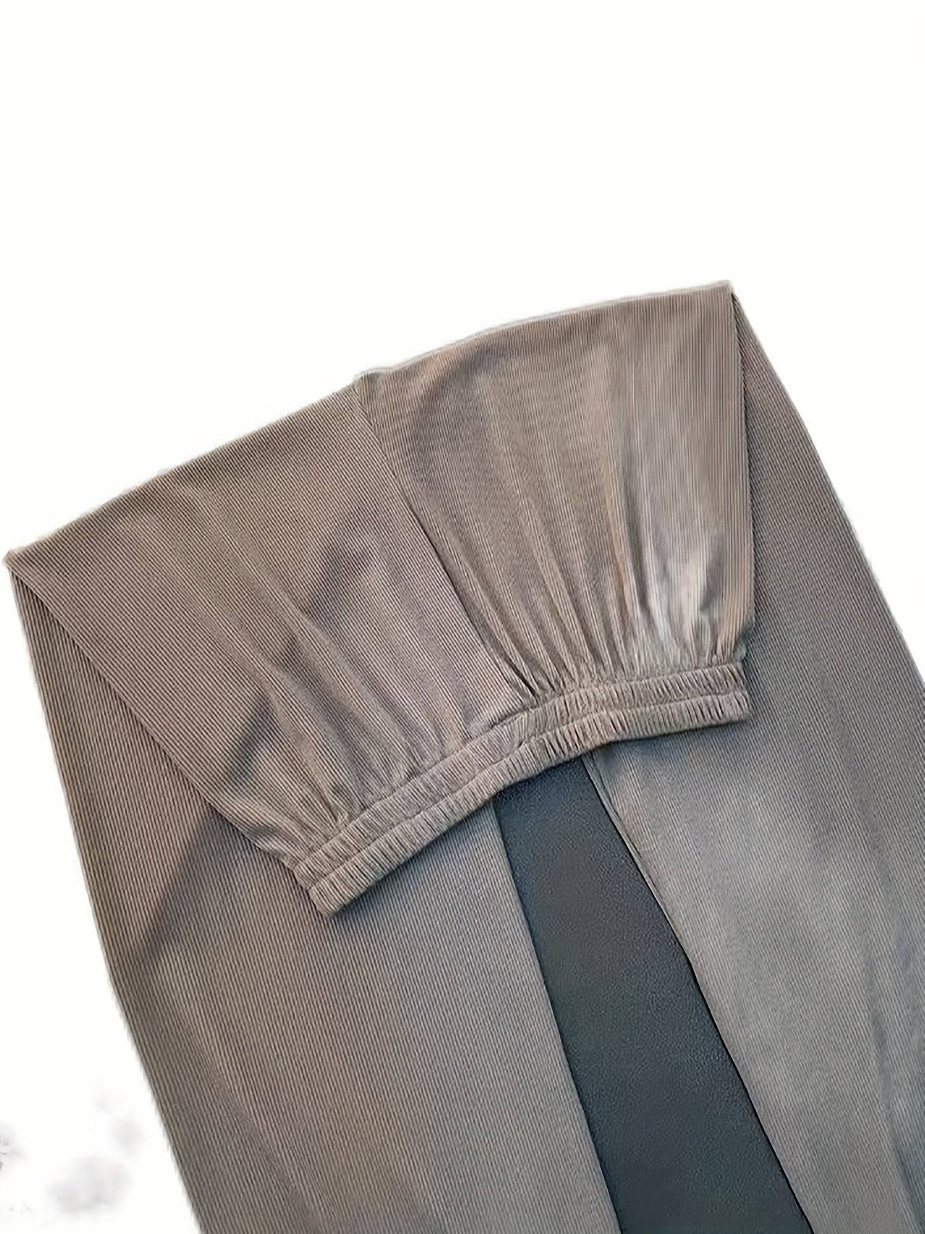 High-Waisted Wide-Leg Pants Straight Leg with Drawstring Waist