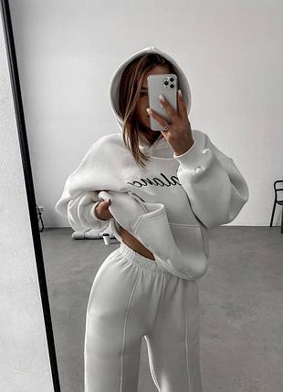 Balance Fleece Tracksuit with Oversized Hoodie and Loose Pants