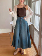 Plain Color Casual Versatile Asymmetrical Camisole