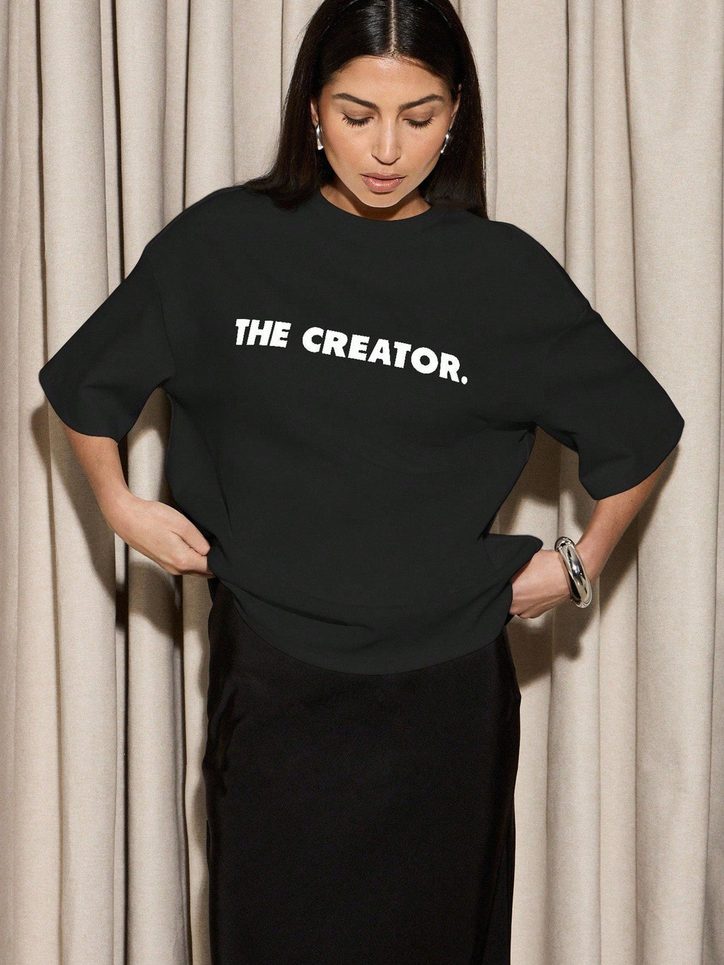 The Creator Oversized T-Shirt Streetwear Statement Piece Casual Designer Tee Urban