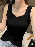Sleeveless V-Neck Tank Top