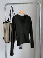 Long Sleeve Thermal Lined Warm Thickened Half-Zip Turtleneck
