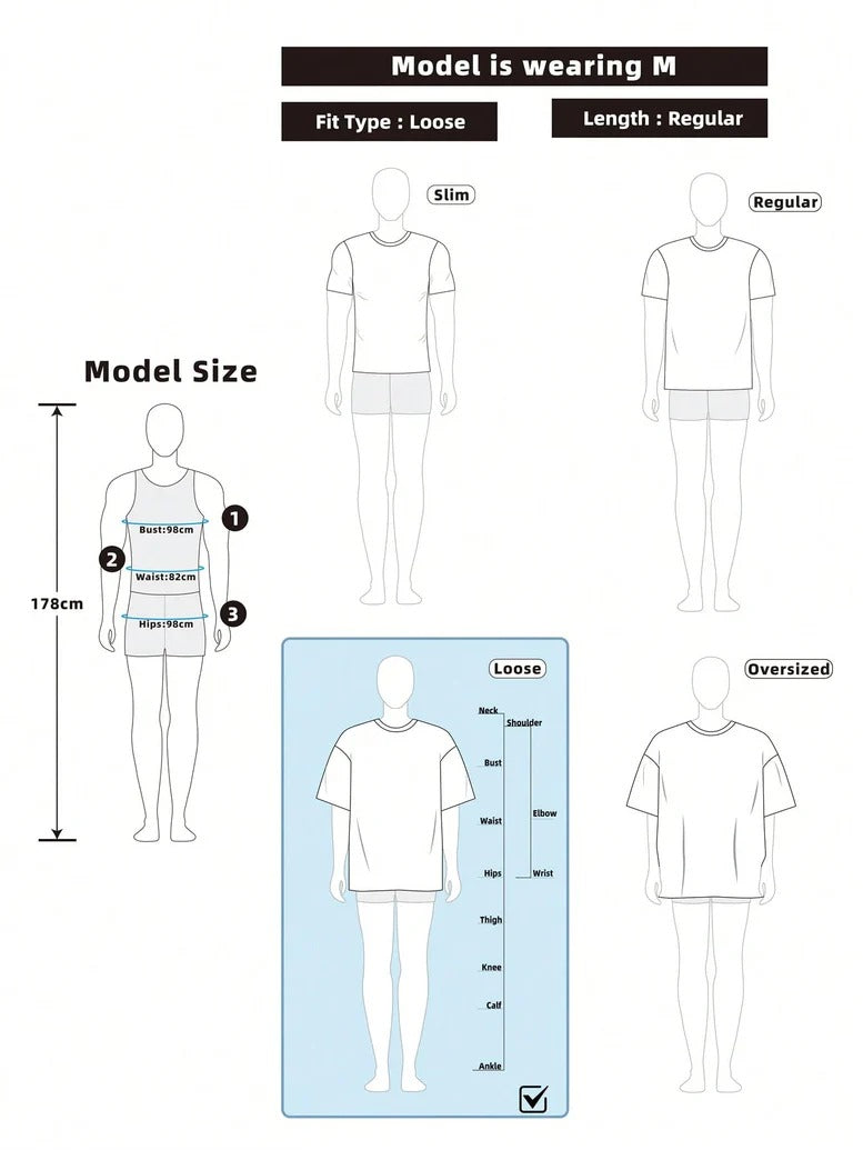 Letter Printed Round Neck Color Block Oversized Short Sleeve T-Shirt