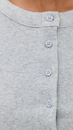Ribbed Knit Cardigan - Stylish Solid Color T-Shirt with Full-Button Front and Ribbed Detailing, Perfect for Casual Wear