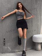 Women's Summer Crop Top With Straps