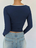Ballet Style Bow Slim Fit Ladies T-Shirt