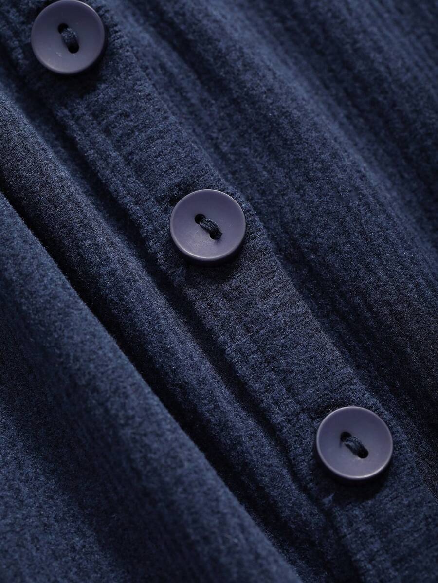 Long Sleeve Thermal Lined Warm Thickened Half-Zip Turtleneck