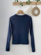 Long Sleeve Thermal Lined Warm Thickened Half-Zip Turtleneck