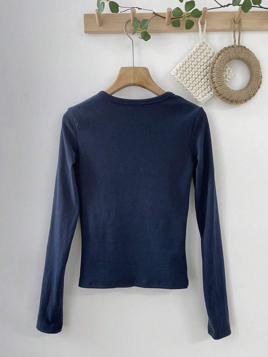 Long Sleeve Thermal Lined Warm Thickened Half-Zip Turtleneck
