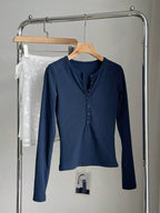 Long Sleeve Thermal Lined Warm Thickened Half-Zip Turtleneck