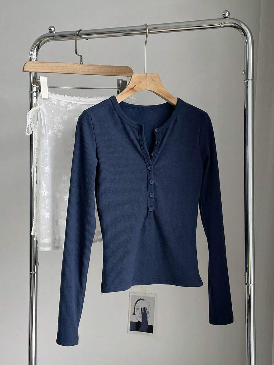 Long Sleeve Thermal Lined Warm Thickened Half-Zip Turtleneck