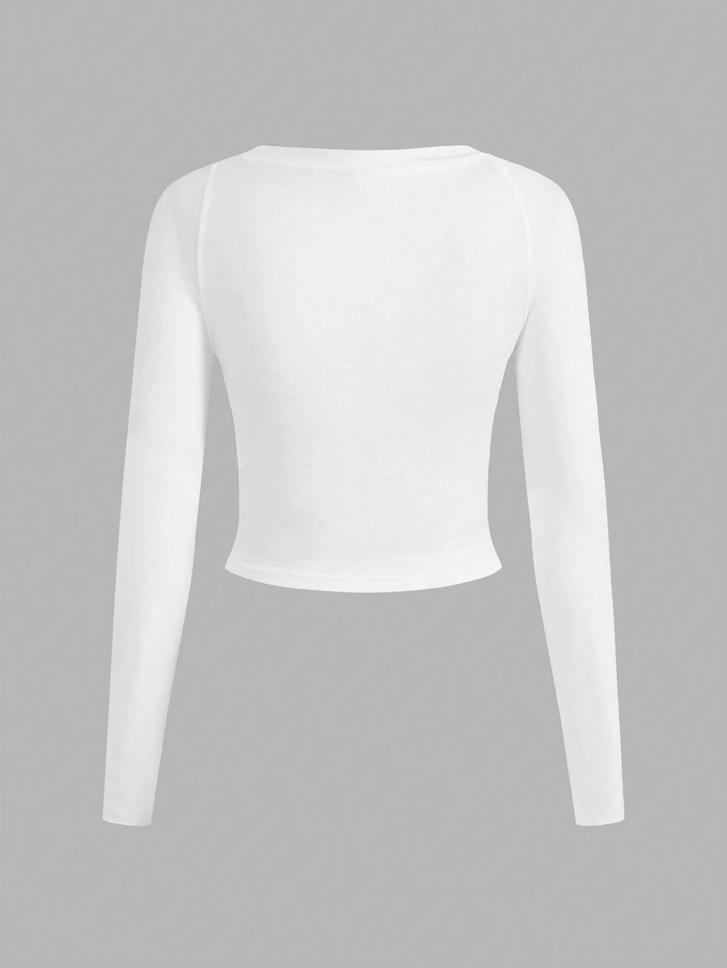 Number Print Raglan Sleeve Crop Tee