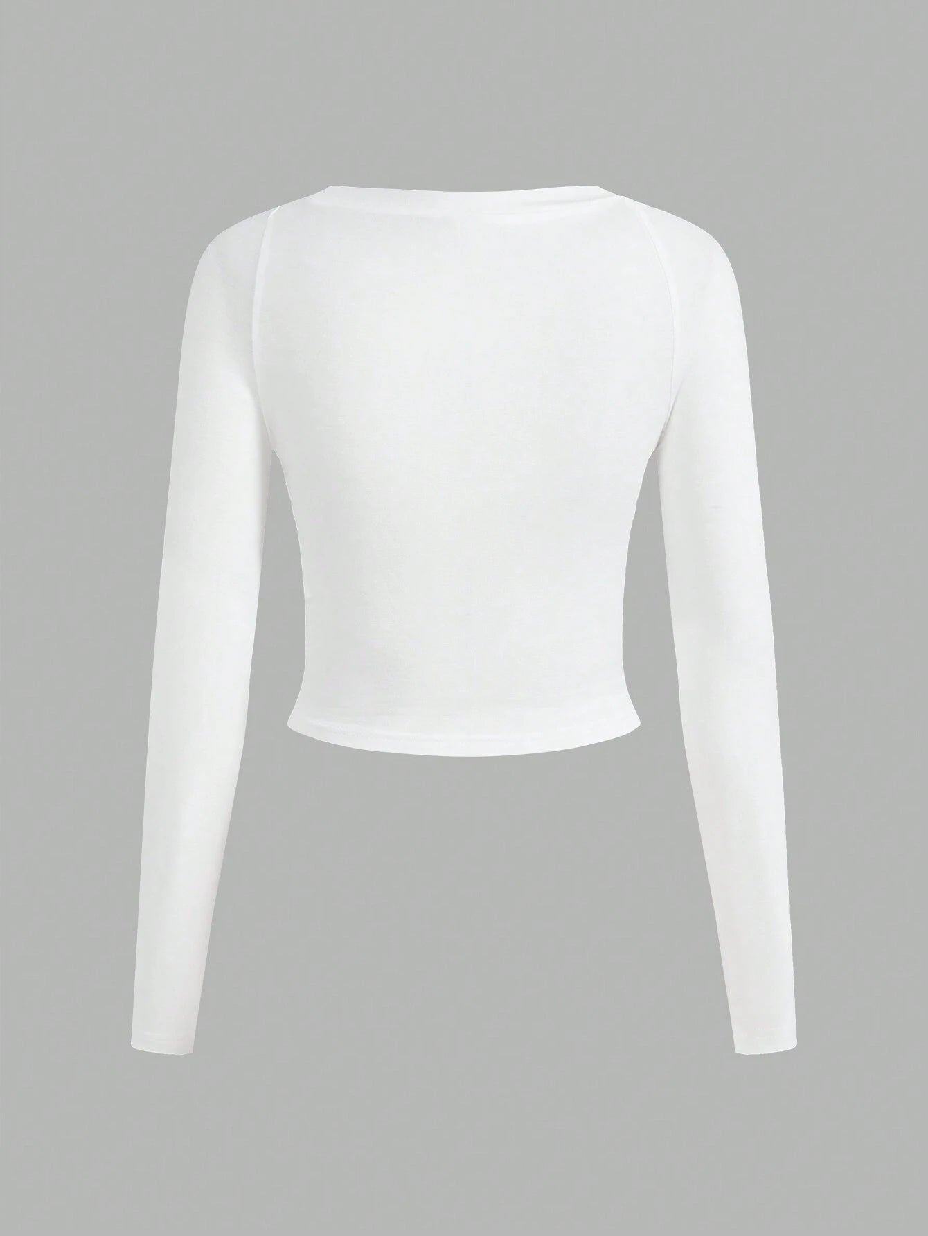 Number Print Raglan Sleeve Crop Tee