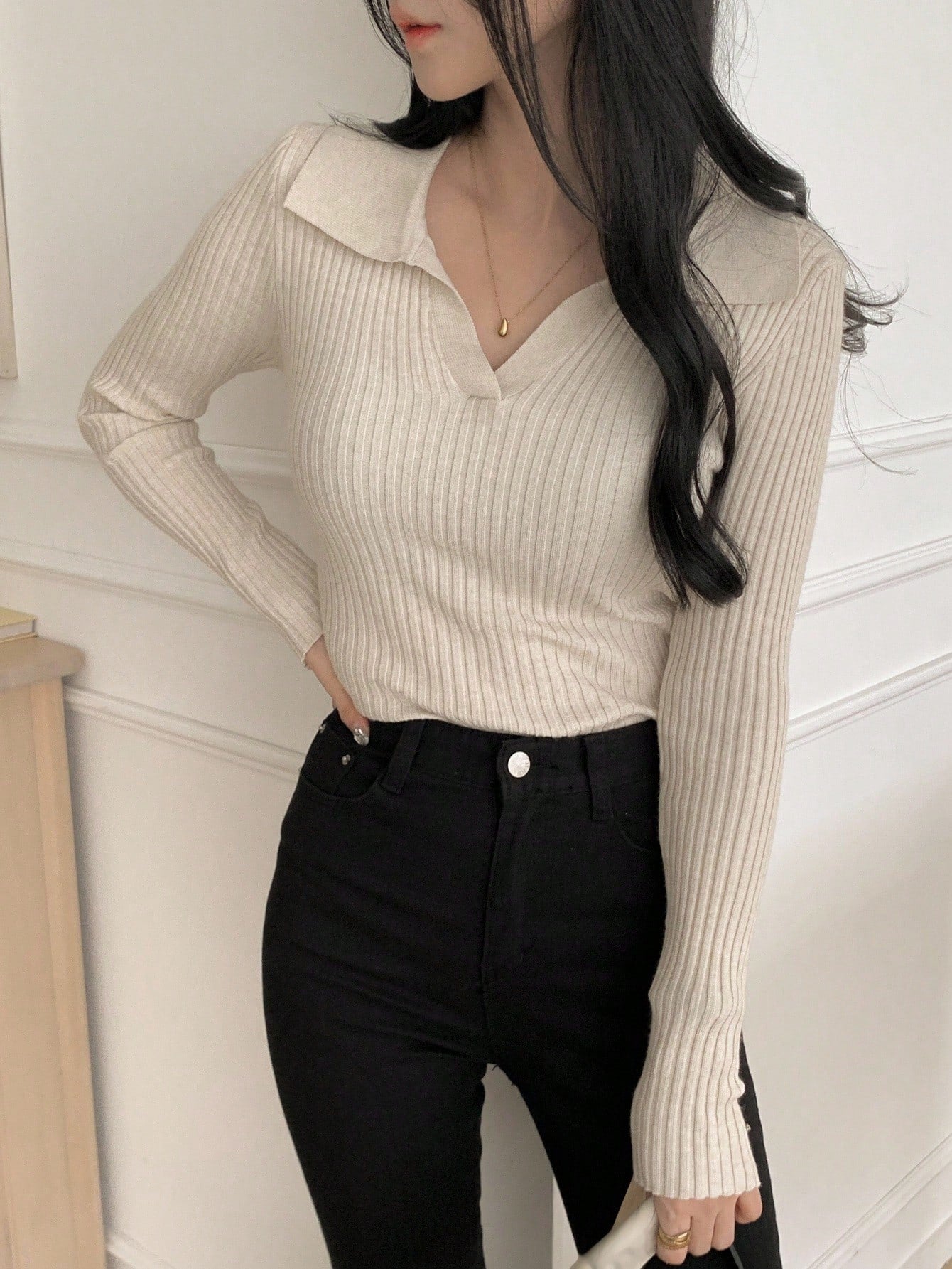 Casual Slim Fit Turtleneck Long Sleeve Sweater