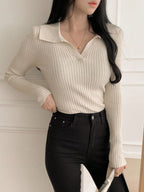 Casual Slim Fit Turtleneck Long Sleeve Sweater