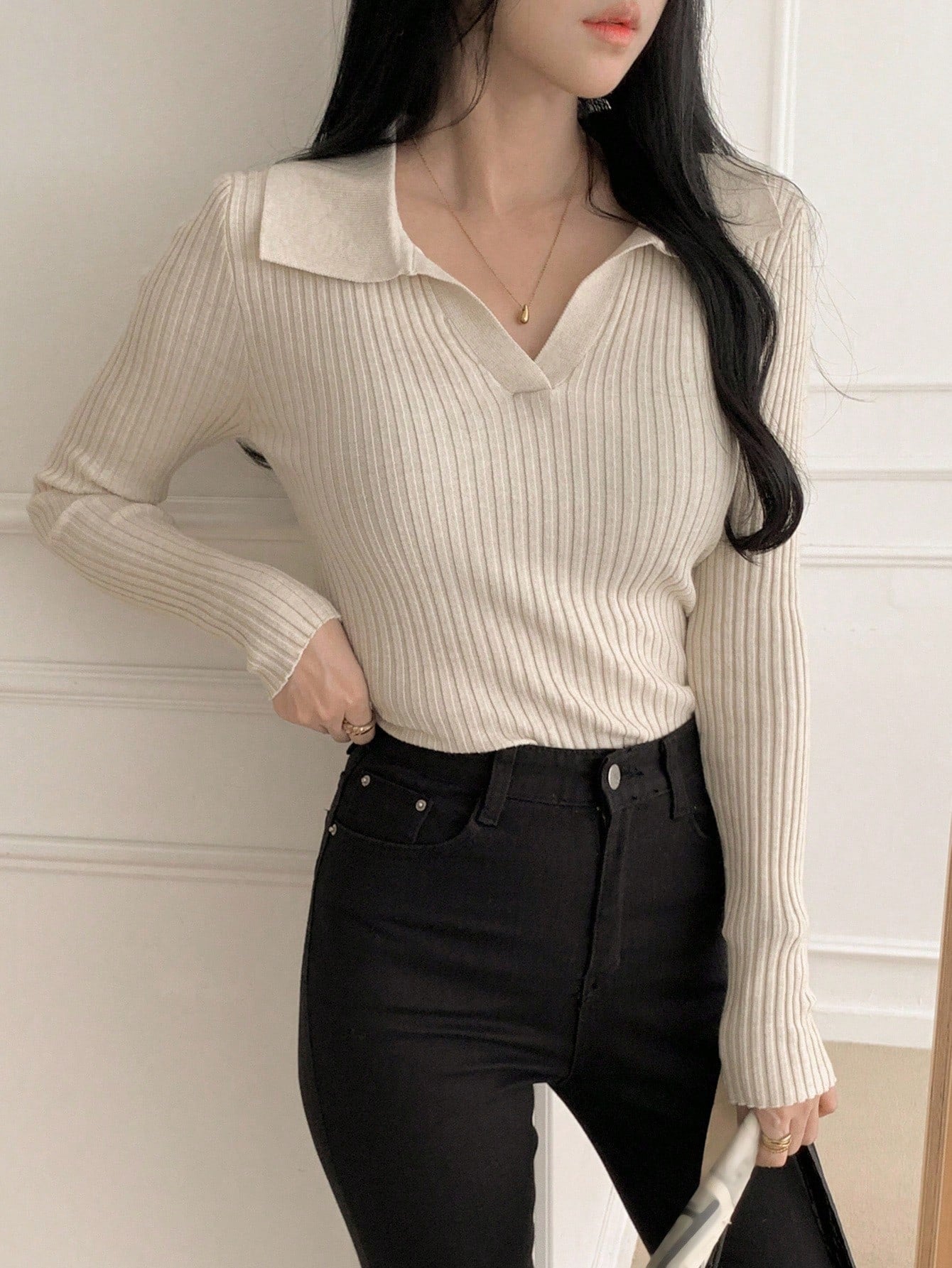 Casual Slim Fit Turtleneck Long Sleeve Sweater