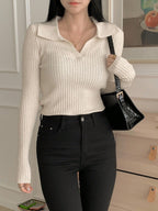 Casual Slim Fit Turtleneck Long Sleeve Sweater