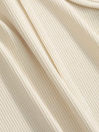 Women's Solid Color Swan Collar Short Sleeve T-Shirt