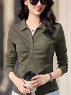 Elegant Long Sleeve Casual T-Shirt