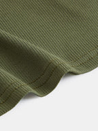 V-Neck Short Sleeve Solid Color Slim Fit Casual Tee