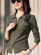 Elegant Long Sleeve Casual T-Shirt