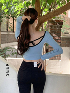 Women's Contrast Trim Short Cropped T-shirt