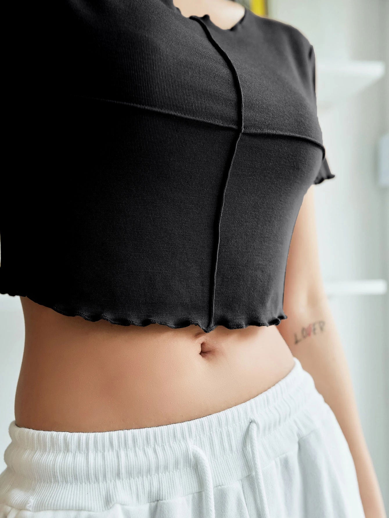Lettuce Trim Crop Tee