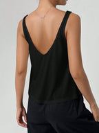 Fashion V-Neck Solid Color Loose Camisole Tank Top