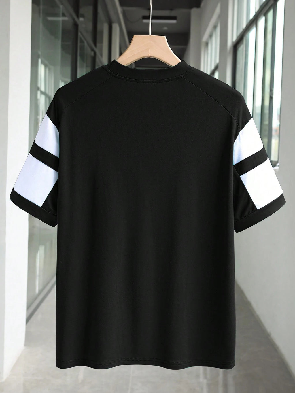 Number Print Patchwork Short Sleeve T-Shirt Graphic Tees Women Tops