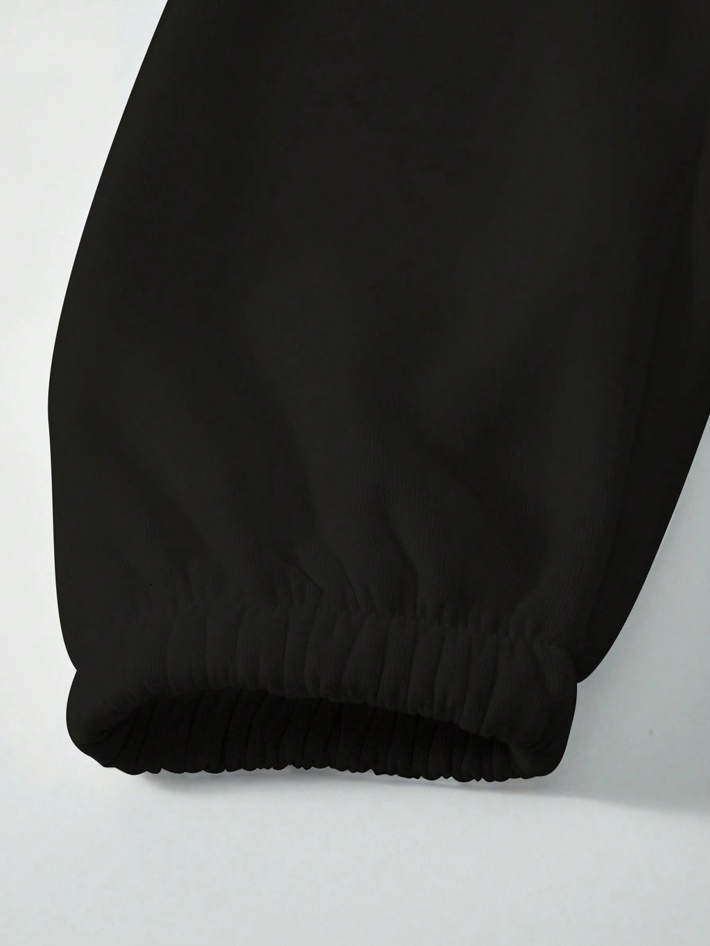 Two-Piece Fashion Warm Plus Fleece Round Neck Sweatshirt + Sports Sweatpants Simple Letter Print