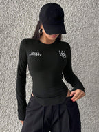 Campus Back To School Sports Jersey Short Sleeve Graphic Curved Hem T-Shirt Jersey