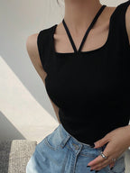 Slim Fit Halter Neck Camisole Top