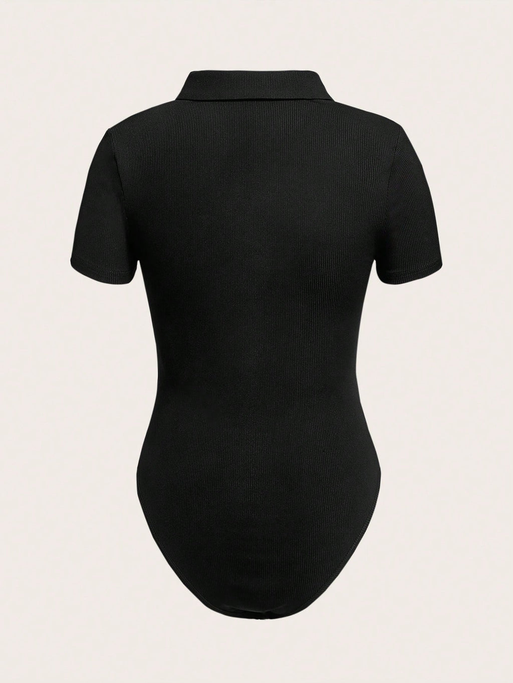 Solid Half Button Bodysuit