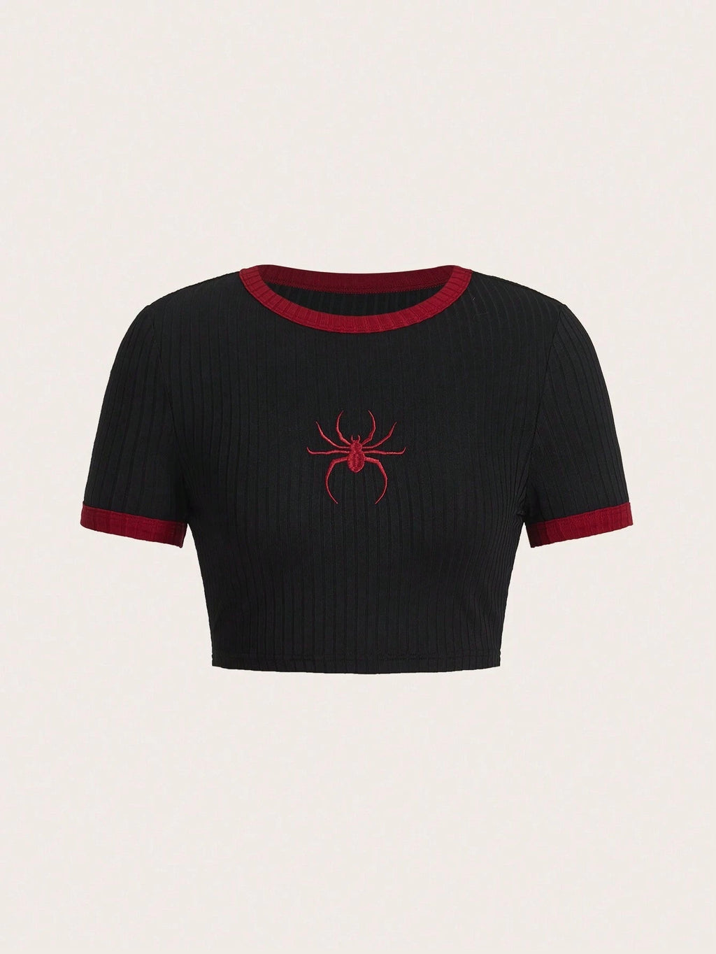Spider Short Sleeve Crop T-Shirt