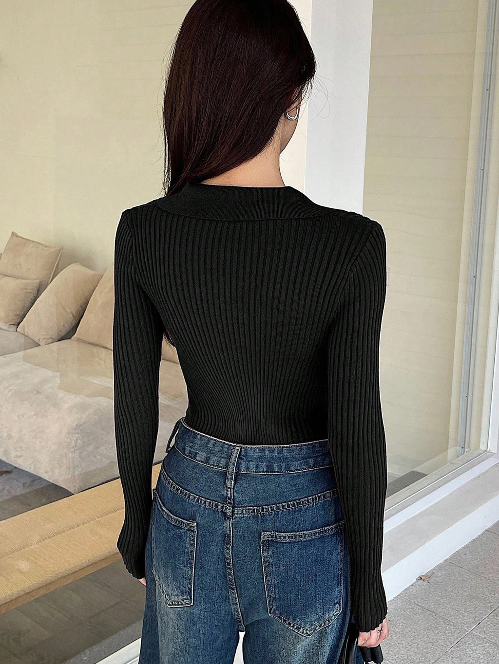 Casual Slim Fit Turtleneck Long Sleeve Sweater