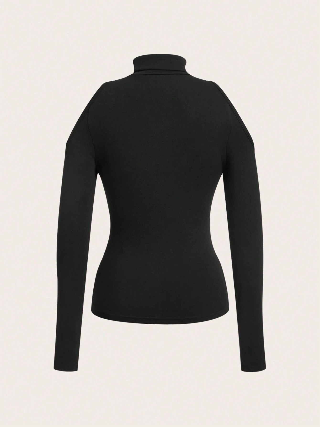 Casual Solid Color Versatile Outdoor Undershirt Hollow Out Long Sleeve Tight Fit T-Shirt