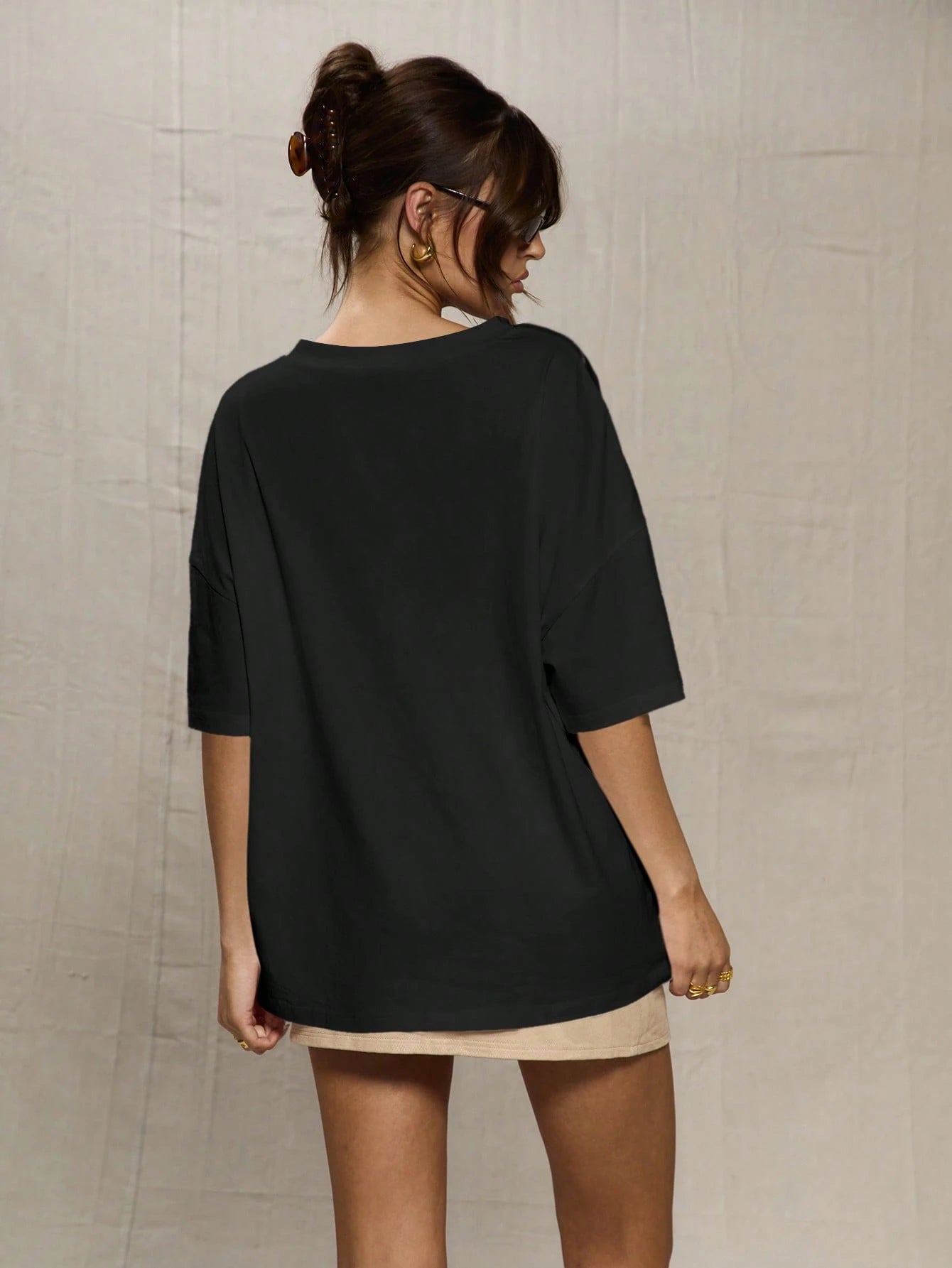 Oversized Baseball T-Shirt Casual Cute Graphic Tee