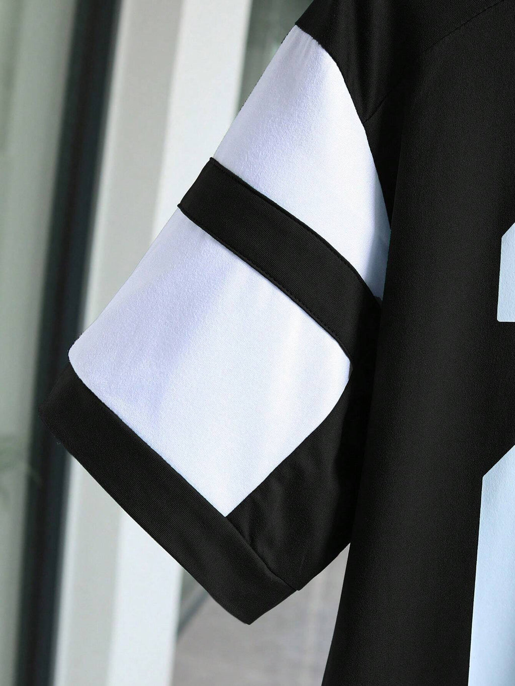 Number Print Patchwork Short Sleeve T-Shirt Graphic Tees Women Tops