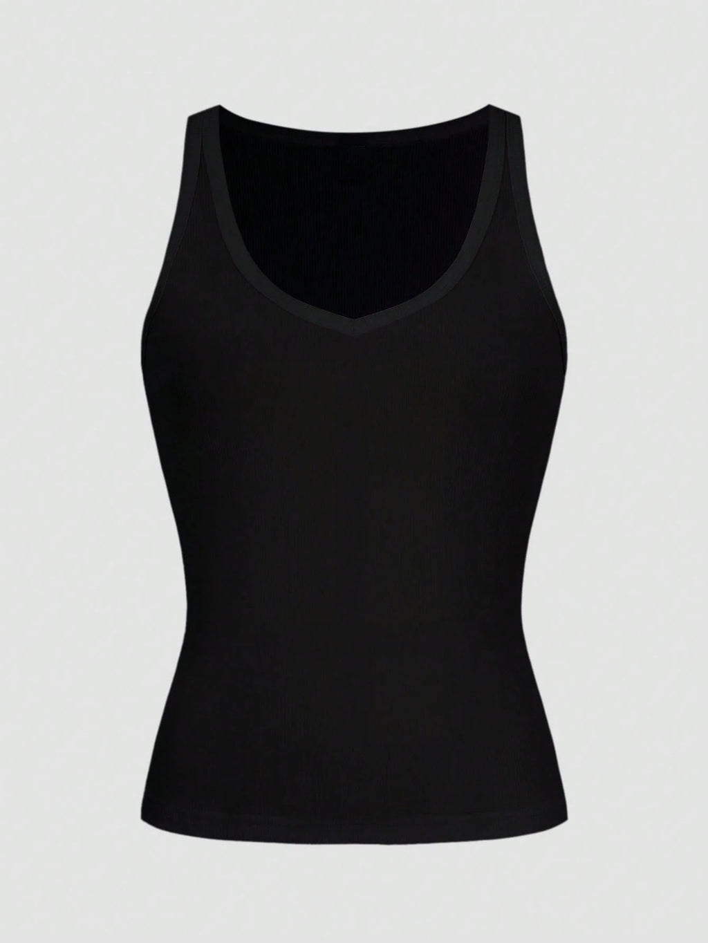 Casual Versatile Solid Color Knit Sports Tank Top