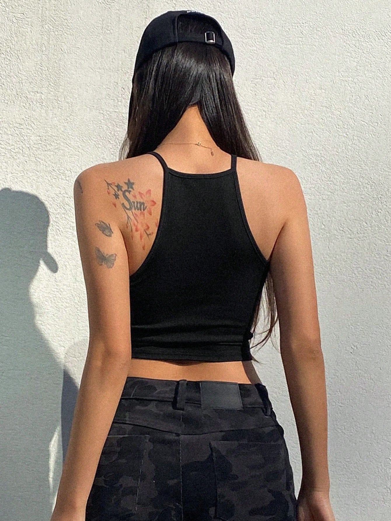 Solid Color Halter Top Going Out Tops Tank Tops