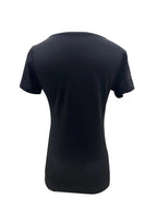 Square Neck Black Short Sleeve T-Shirt