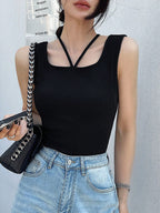 Slim Fit Halter Neck Camisole Top