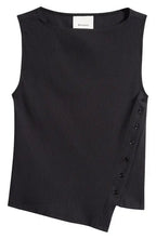 Sleeveless Button Knit Tank Top