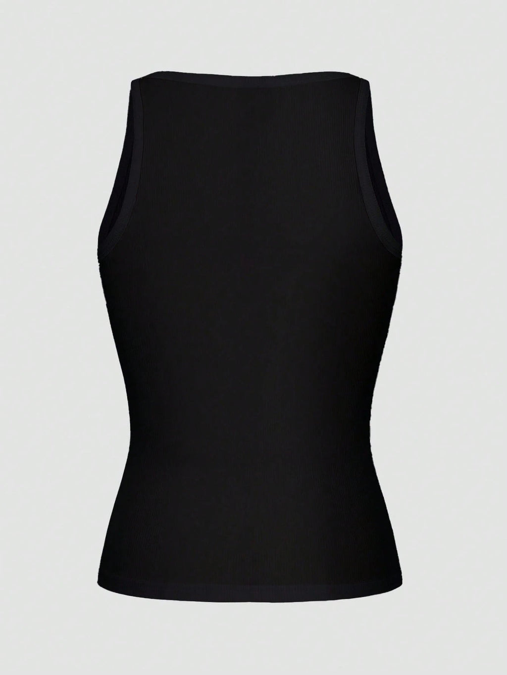 Casual Versatile Solid Color Knit Sports Tank Top