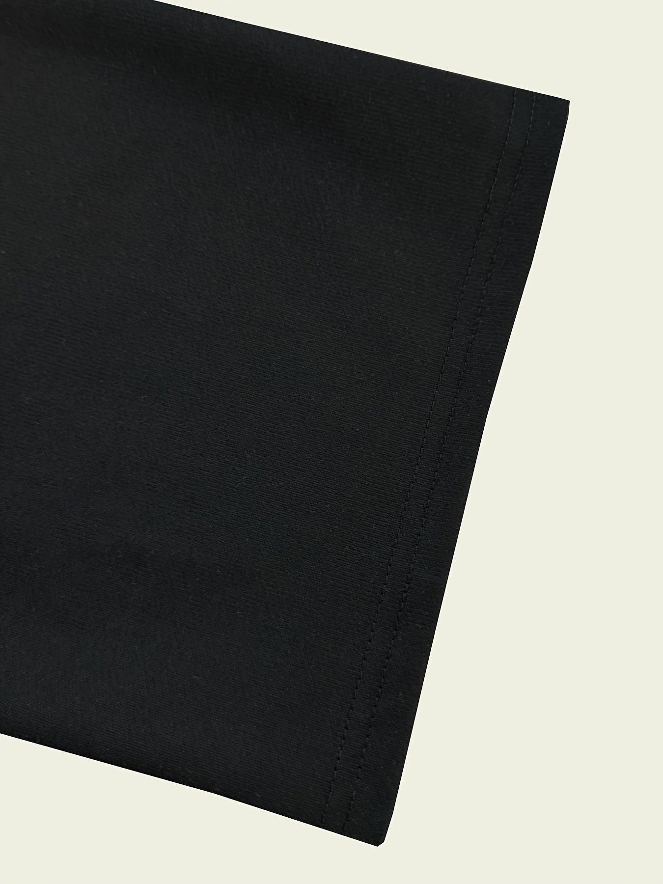 Drawstring Elastic Waist Sweatpants, Loose Fit Straight-Leg Joggers
