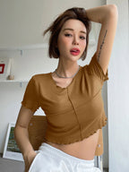 Lettuce Trim Crop Tee