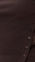 Sleeveless Button Knit Tank Top
