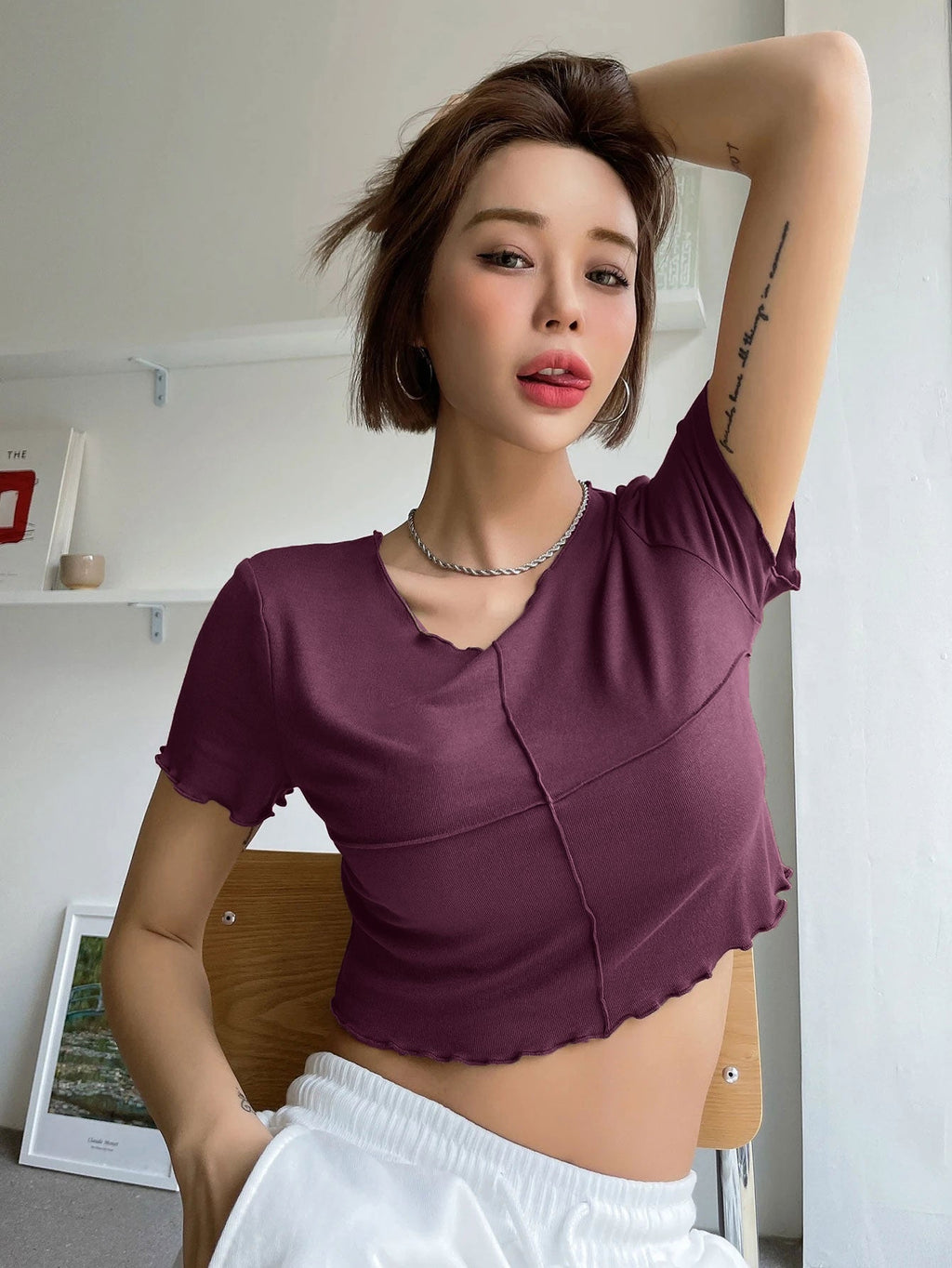 Lettuce Trim Crop Tee