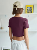 Lettuce Trim Crop Tee