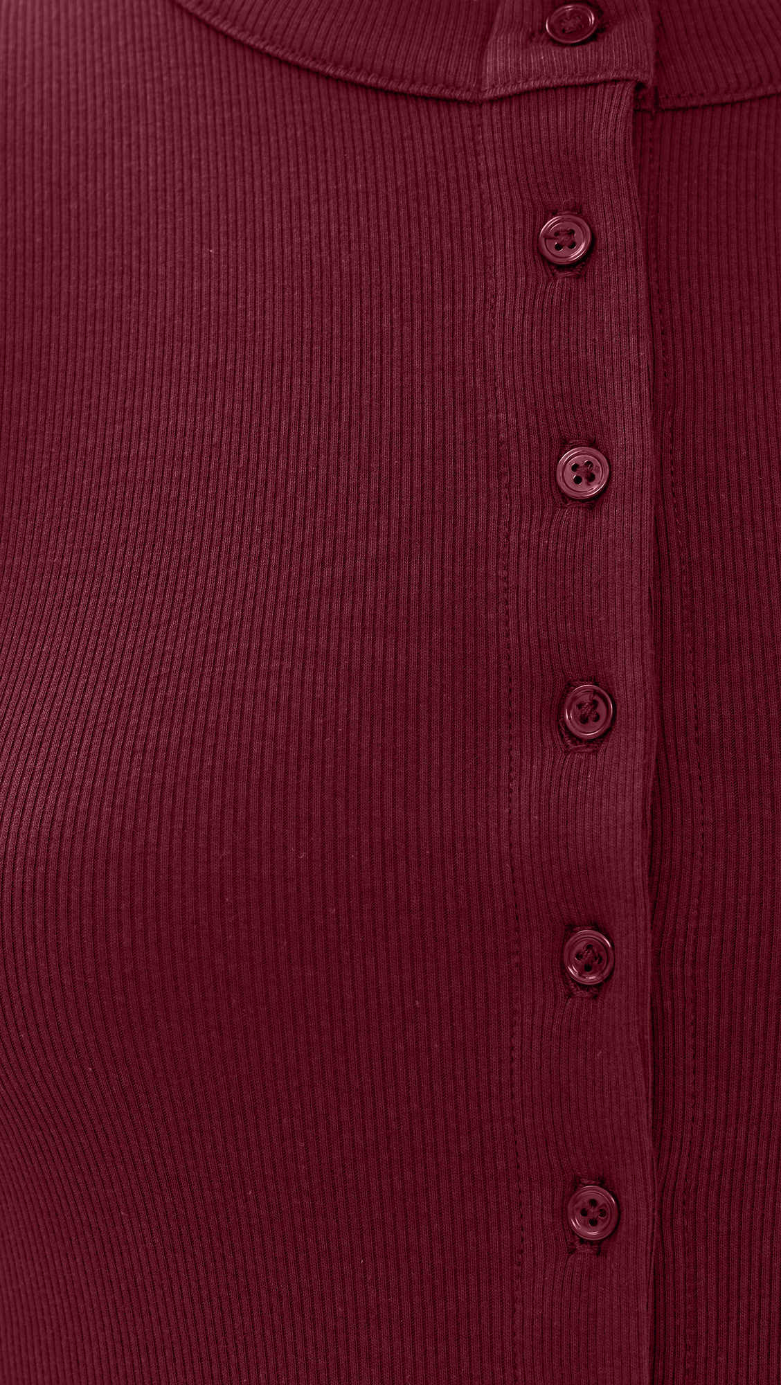 Ribbed Knit Cardigan - Stylish Solid Color T-Shirt with Full-Button Front and Ribbed Detailing, Perfect for Casual Wear